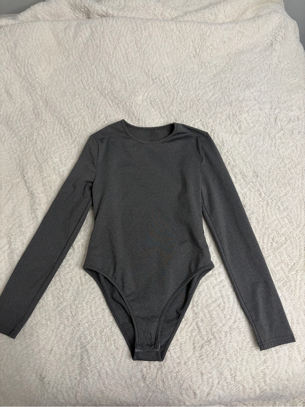 Long Sleeve Black womens One-Piece Bodysuit